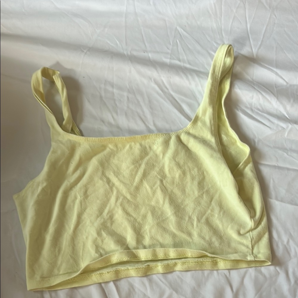 Yellow Women's Crop Top
